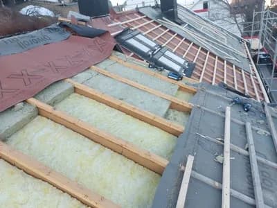 Etterisolering av tak på Ranheim