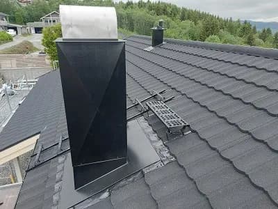 Trapesplater på tak